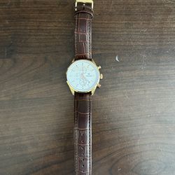 Men’s Vincero Watch- Rose gold/white & Brown Leather