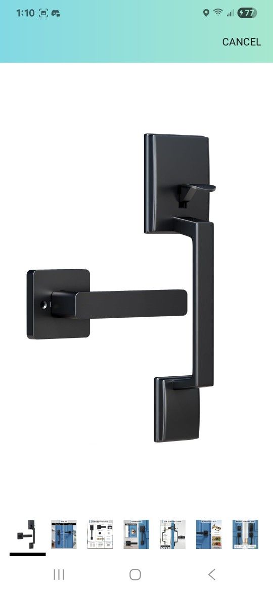 Brand: deli SECURITY
5.0
5.0 out of 5 stars
(1)
Heavy-Duty Door Lever Handle - Solid Stainless Steel, Modern Design, Easy Installation, Perfect for In
