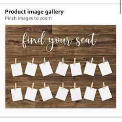 Seating Chart Sign 