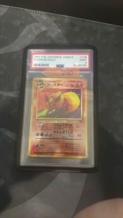 Flareon Holo Jungle Japanese PSA 9