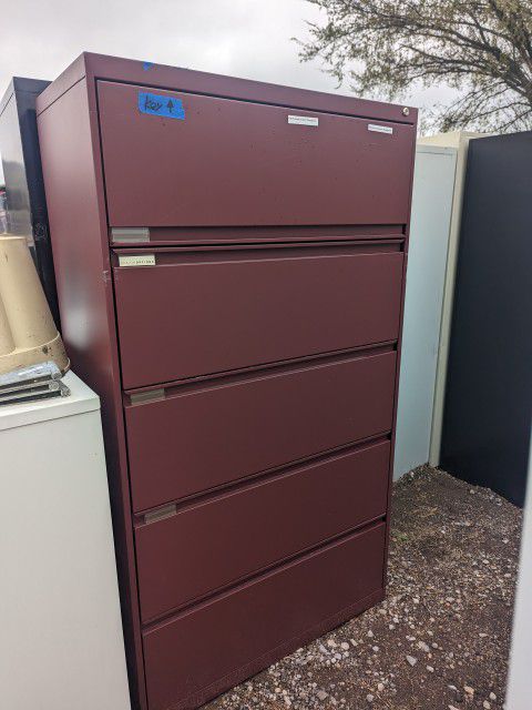 Lateral File Cabinet With Key