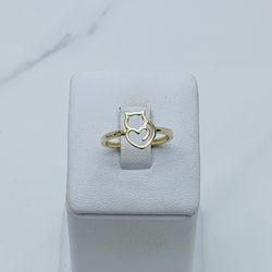 ❤️ 10k gold ring Cat women’s or girl  ❤️ Ring size 7.5 ❤️ Anillo En Oro Gato 