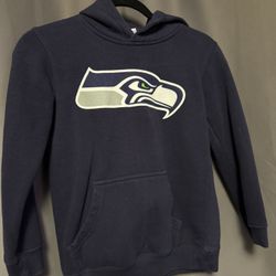 Seattle Seahawks Youth Size 8 Blue Pullover Hoodie