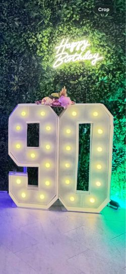 Light up numbers