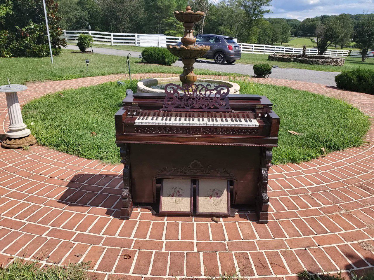 Jewett & Goodman Excelsior Organ Piano with bench