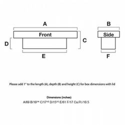 NEW single lid low profile Alum Tool box W beveled insulated lid