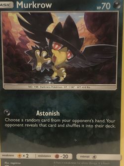 Pokemon TCG : Murkrow 128/236Reverse Holo Unified Minds