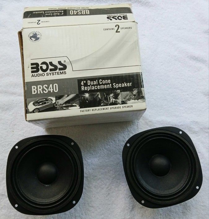 Boss Audio 4" Dual Cone Replacement Speaker - Model BRS40