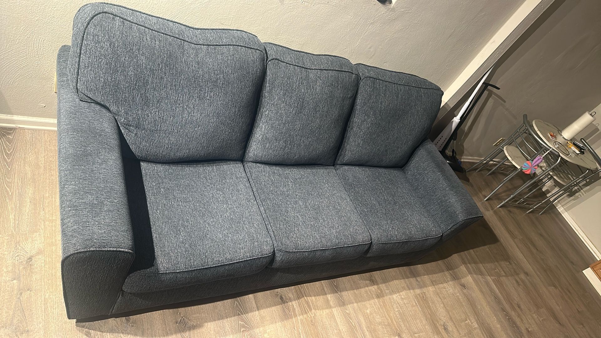 Ashley Furniture 3 Pcs Couch Set Blue