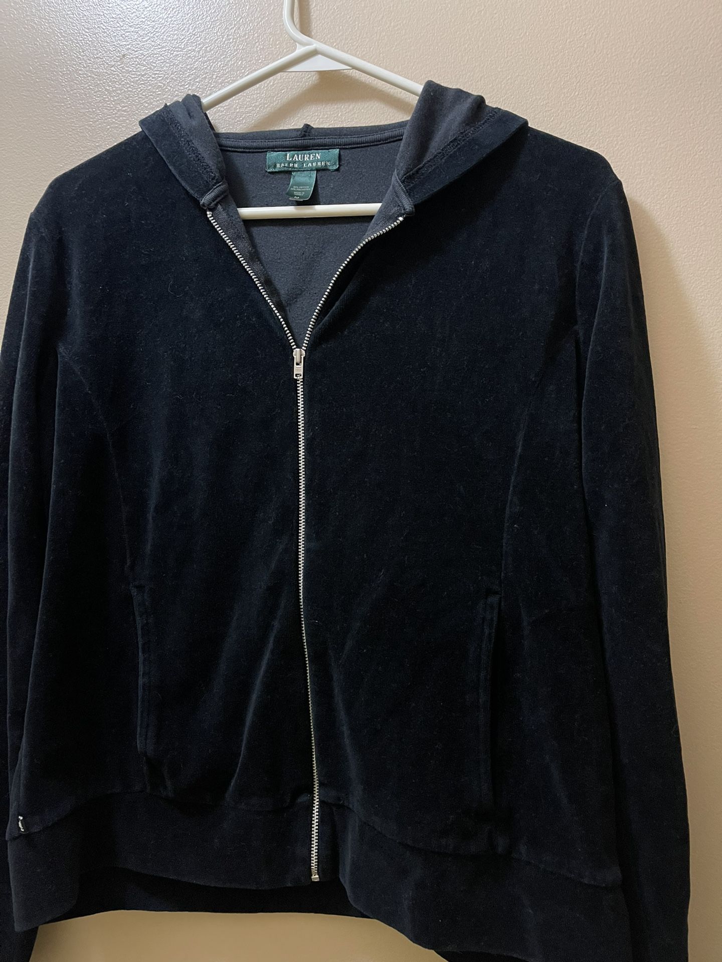 Vintage Ralph Lauren Velvet Zip Up Jacket