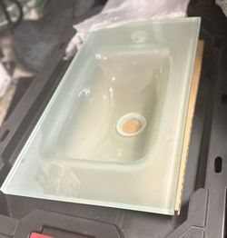 Glass Vessel Sink Set 