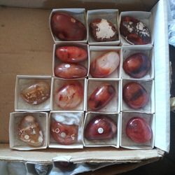 Sardonyx Palm Stones..... Palm Stones For Meditation And Healing