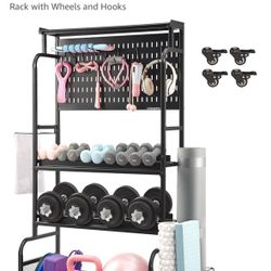 56'' Taller Home Gym Storage Organizer