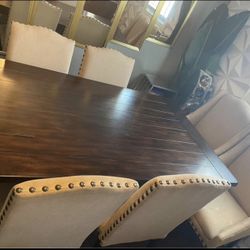 DINING TABLE SET ( 6 Chairs)