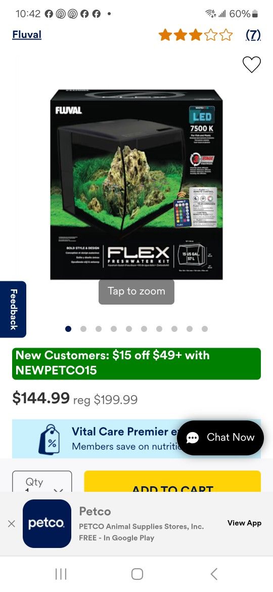 FLUVAL FLEX 15 Fresh Or Salt Water