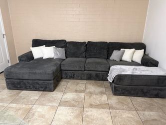 Dark Gray U-Shaped Sectional Sofa