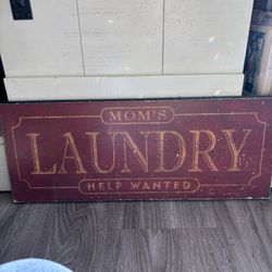 16x9 Vintage Laundry Sign