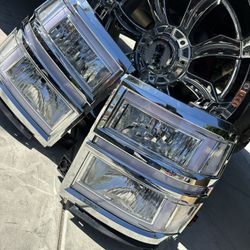 New Chevy Silverado Headlights With DRL 14-15