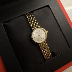 Women's Swiss T-Lady Lovely Gold-Tone PVD Stainless Steel Bracelet Watch 19.5mm