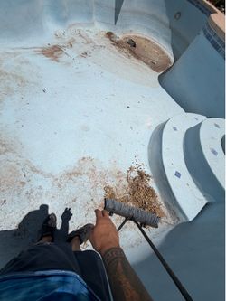 Pressure wash pool