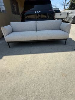 ikea gray modern sofa