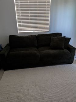 Aspen green 86" couch - like new