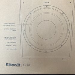 Klipsch 12” Front Firing Subwoofer