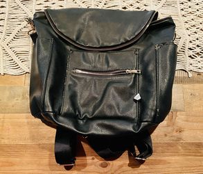 Fawn Design Leather Backpack/diaper Bag