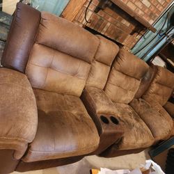 Recliner Chair And Couch Set