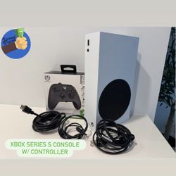 Microsoft Xbox Series S 512GB White Console W/ Cables & Controller🎮