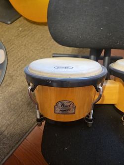 Bongo's with adjustable folding stainless steel stand!