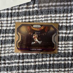 LeBron James Panini Prizm Basket Ball Collecting Card