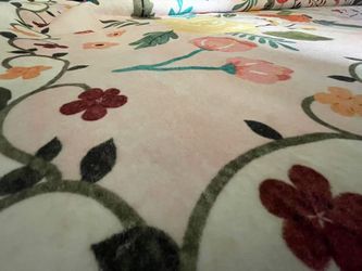 Area Rugs 9x12 Living Room: Floral Washable Rug 