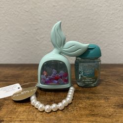 Disney Bath And Body Works Princess Collection Ariel Pocketbac Sanitizer Holder