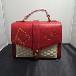 Loungefly Disneys Winnie The Pooh Honeycomb Pattern Crossbody Bag NWT