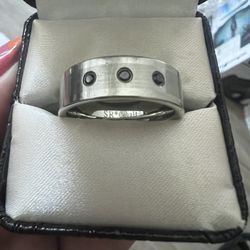 Men’s Ring Size 12 3 Black Diamonds