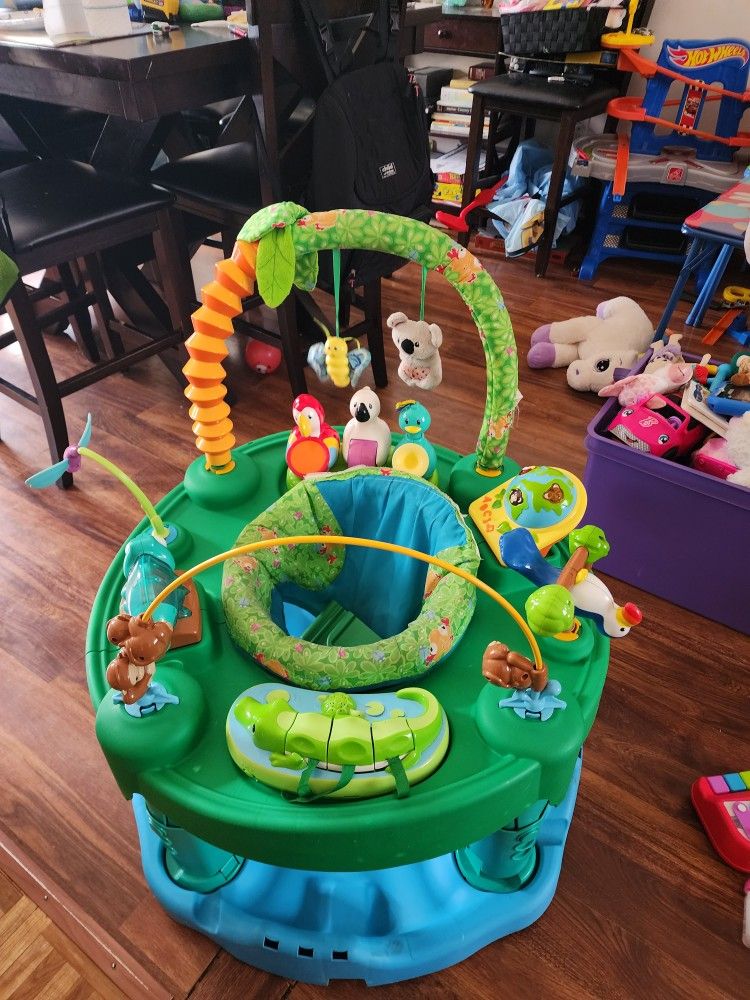 3 Stage Exersaucer And Vtech Stroll And Discover Walker