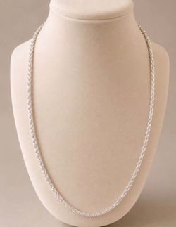 🔥 Premium 24” Diamond Cut Rope Chain – Solid 925 Sterling Silver – $150 🔥