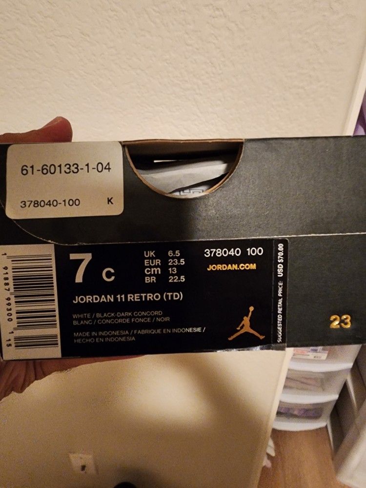 2018 Jordan 11 Retro (TD)
