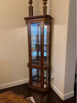 Glass & Wood Display Cabinet