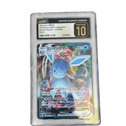Pokemon Glaceon VMAX CGC Pristine 10 