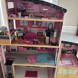 Giant Doll House W/ Accessories 