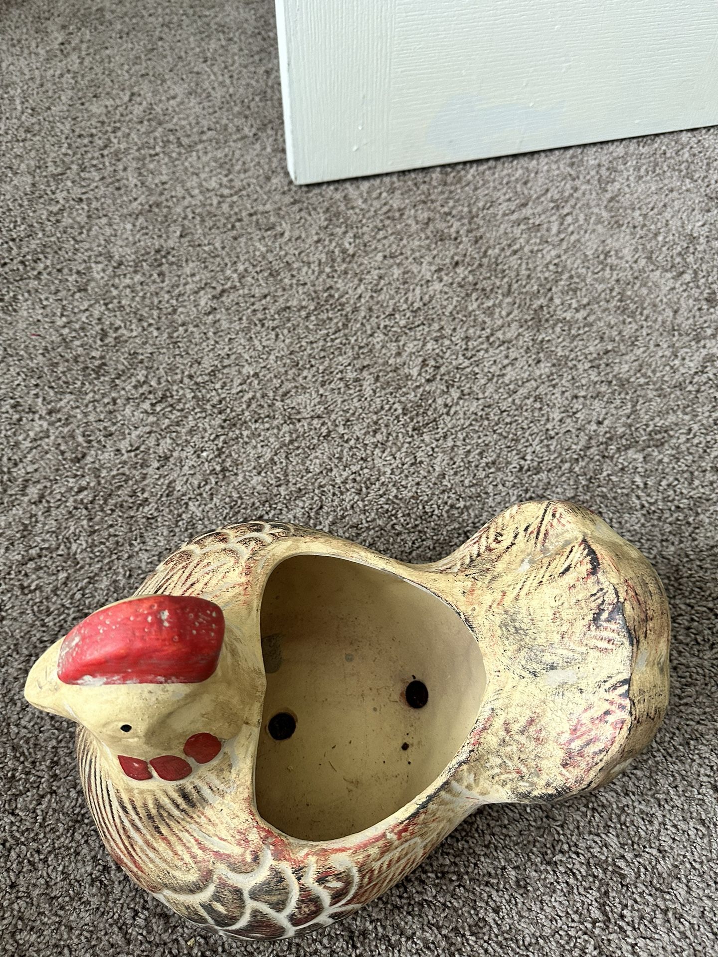 New - Rooster Plant Holder
