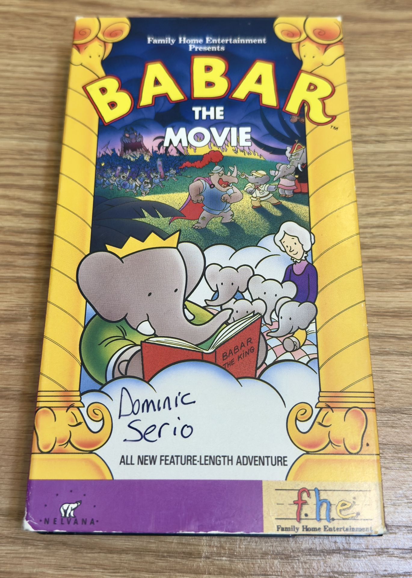 Babar - The Movie (VHS, 1993) Animated Family Classic