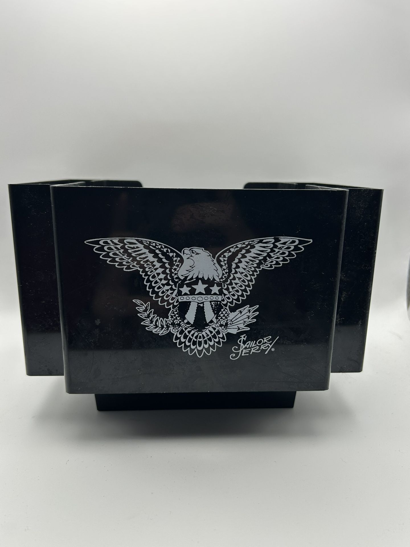 Sailor Jerry Black Spiced Rum Bar Caddy Napkin Straw Holder
