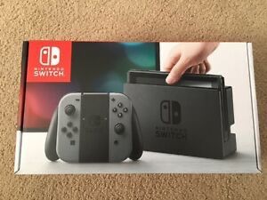 Nintendo Switch (Gray) W/ Protective Screen Cover