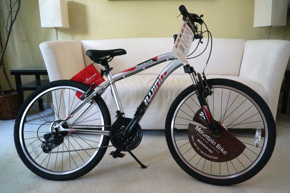 Brand New $350 Schwinn Ranger 24” Boys Mountain Bike in SILVER