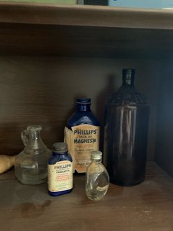 Antique medicine bottles