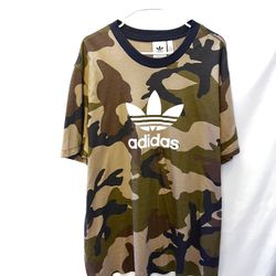 Adidas Camo Tee- Olive/Brown/Black 