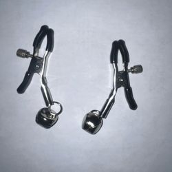 New! Adjustable Silver Nipple Clamps  With Bells
